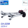 Сигнал пневматический CA-2238/VITOL/CIKADA 2-дудки, металл 12V/24V