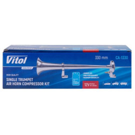 Сигнал пневматический CA-1330/VITOL/1 дудка металл 12V/330mm