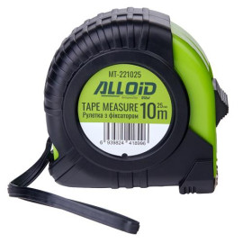 Alloid Base. Рулетка с фиксатором 10м/25 мм, MT-221025