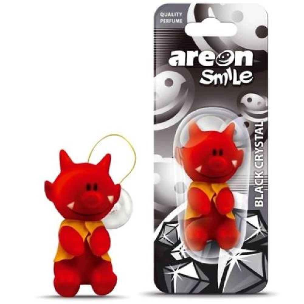 Освежитель воздуха AREON Smile Toys Black Crystal "Чёртик"