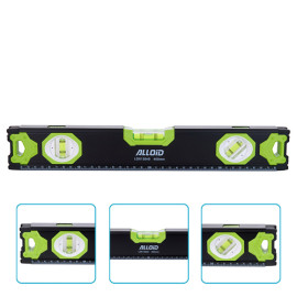Alloid Pro. Уровень строительный  40см, 3 капсулы с магнитом
