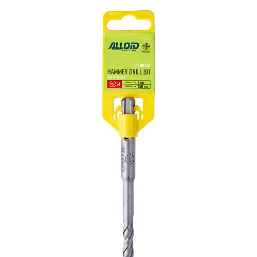 Alloid. Бур по бетону SDS-plus S4 QUADRO  8x450мм