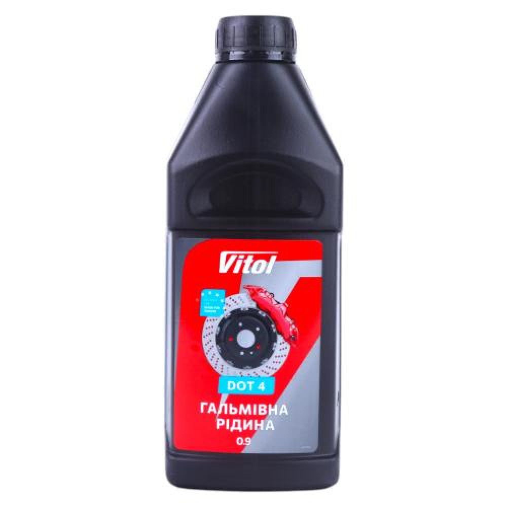Тормозная жидкость VITOL DOT-4 (820г/0,9 л)
