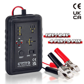 Тестер автомобильных реле 12V / 24V, 4-pin / 5-pin  TOPTUL EAAE0124