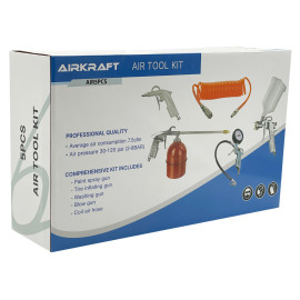 Набор покрасочный пневматический 5 ед. AIRKRAFT AIR5PCS