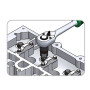 Головка 1/2" Ribe M12S для разборки головки блока цилиндров NISSAN TOPTUL JDDF1612