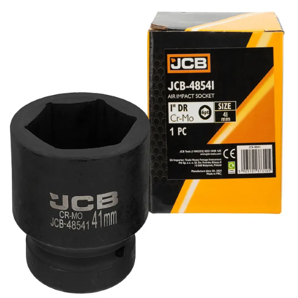 Гoлoвкa тopцeвa удapнa 1" 41 мм (6-гранна) JCB Tools JCB-48541