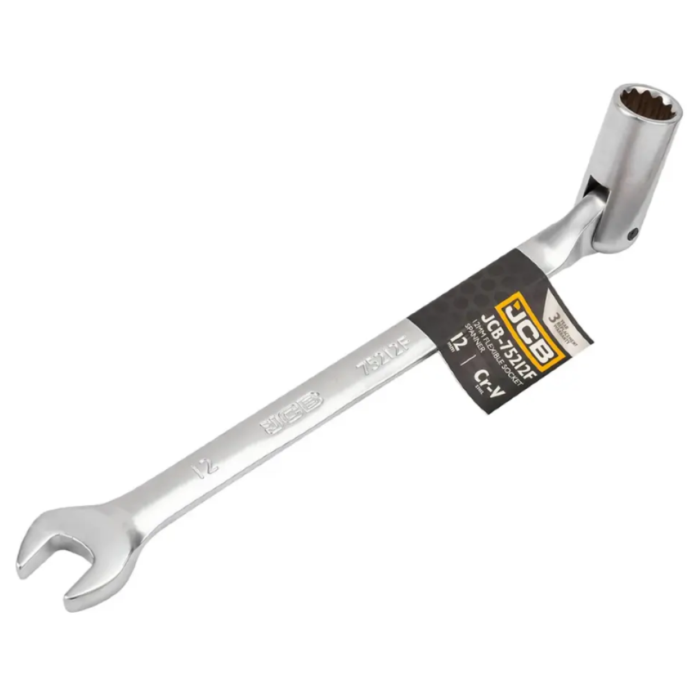 Ключ ріжково-шарнірний 12 мм JCB Tools JCB-75212F