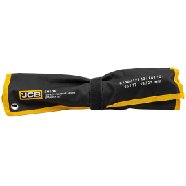 Набір ріжково-шарнірних ключів 10 пр. в чохлі (8-21 мм) JCB Tools JCB-5010R