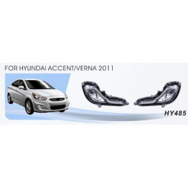 Фары доп.модель Hyundai Accent 2010-15/HY-485/881-12V27W/эл.проводка