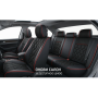Набор чехлов  V-8890 Bk/RdL  полный к-т экокожа черные