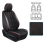 Набор чехлов  V-8890 Bk/RdL  полный к-т экокожа черные