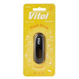 Освежитель воздуха Vitol Flash Drive на обдув Lemon