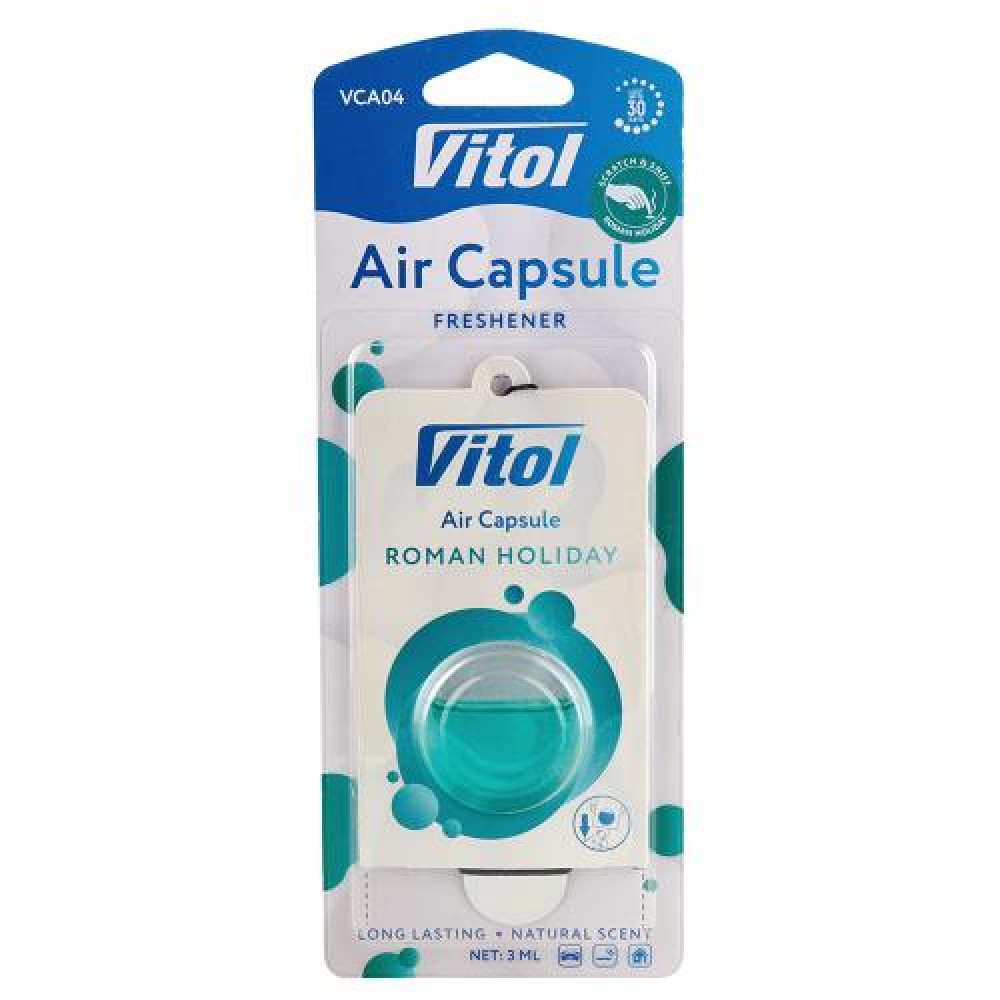 Освежитель воздуха Vitol Air Capsule подвесной Roman Holiday 3мл