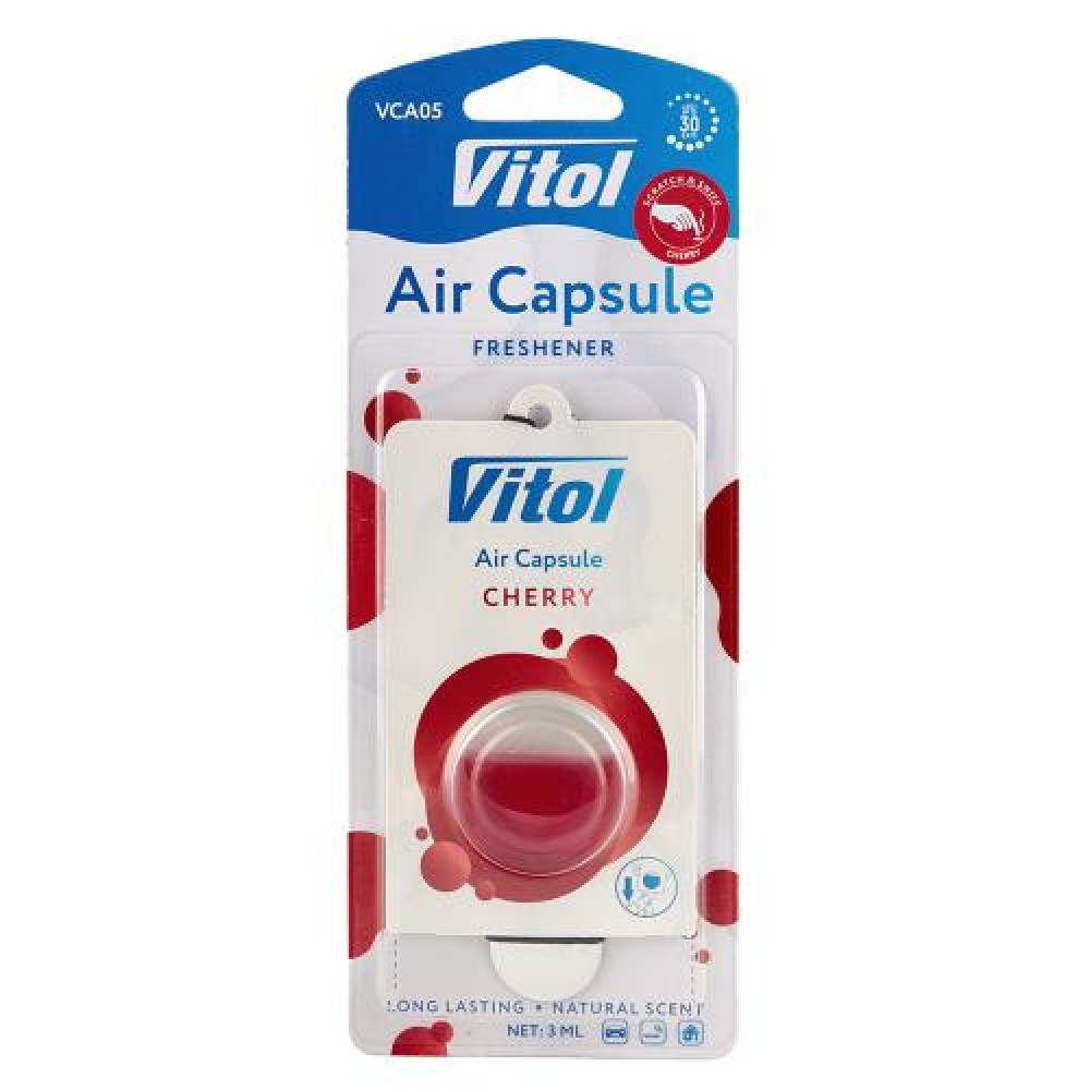 Освежитель воздуха Vitol Air Capsule подвесной Cherry 3мл