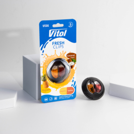 Освежитель воздуха Vitol Fresh Clips на обдув Pineapple+Coconat
