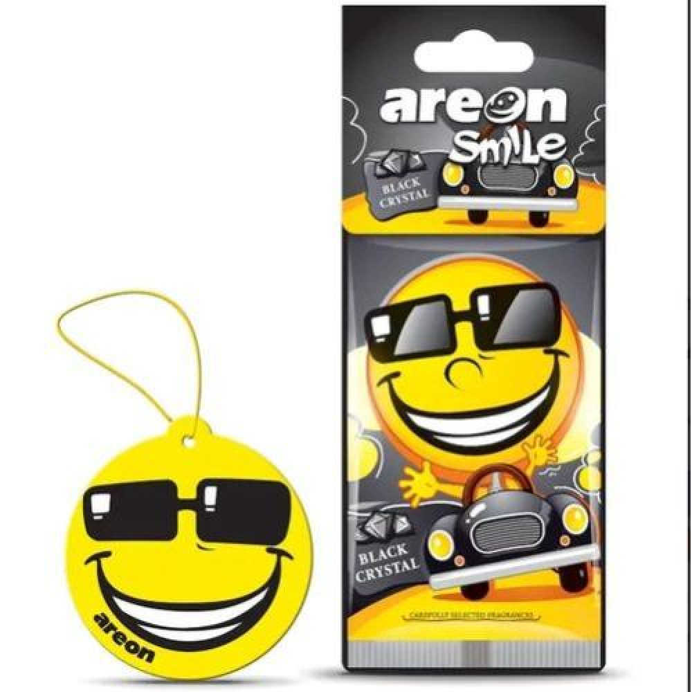 Освежитель воздуха AREON сухой листик Smile Dry Black Crystall