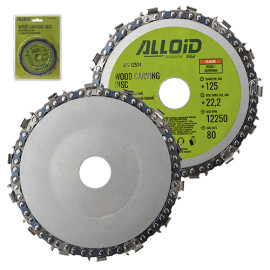 Alloid. Диск пильный по дереву цепной 125х22,2мм, 14 зубов