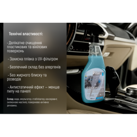 Полироль-молочко для панели приборов VITOL 750мл Без Запаху