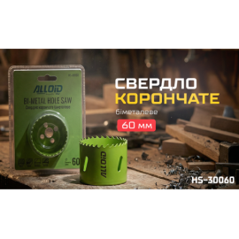 Alloid. Сверло корончатое биметаллическое  60мм
