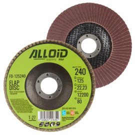 Alloid. Круг лепестковый торцевой 125 мм, зерно 240, T27