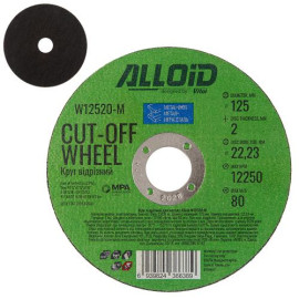 Круг отрезной по металлу Alloid 41 14А 125*2,0*22,23мм