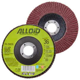 Alloid. Круг лепестковый торцевой, 125 мм, зерно  36, T29