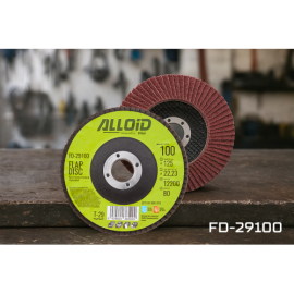 Alloid. Круг лепестковый торцевой, 125 мм, зерно 100, T29