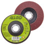 Alloid. Круг лепестковый торцевой, 125 мм, зерно 150, T29