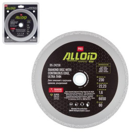 Alloid Pro. Диск алмазный со сплошной кромкой, ультратонкий 230мм