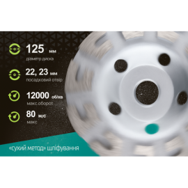 Alloid Pro. Диск алмазный шлифовальный C-Type 125мм
