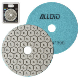 Alloid Pro. Круг алмазный шлифовальный на липучке COMBS 100 мм,  зерно 1500