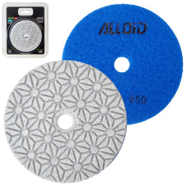 Alloid Pro. Круг алмазный шлифовальный на липучке STAR 100 мм,  зерно   50