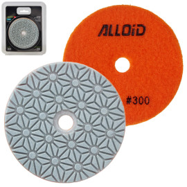 Alloid Pro. Круг алмазный шлифовальный на липучке STAR 100 мм,  зерно  300