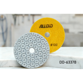 Alloid Pro. Круг алмазный шлифовальный на липучке COMBS 100 мм,  зерно  100