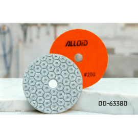 Alloid Pro. Круг алмазный шлифовальный на липучке COMBS 100 мм,  зерно  200