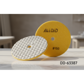 Alloid Pro. Круг алмазный шлифовальный на липучке HEXAGON 100 мм,  зерно  150