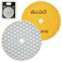 Alloid Pro. Круг алмазный шлифовальный на липучке HEXAGON 100 мм, зерно 150