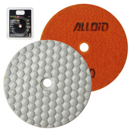 Alloid Pro. Круг алмазный шлифовальный на липучке HEXAGON 100 мм,  зерно  300