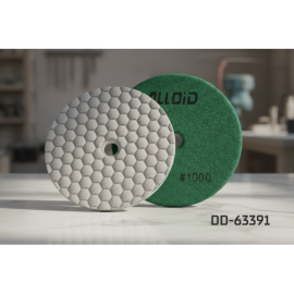 Alloid Pro. Круг алмазный шлифовальный на липучке HEXAGON 100 мм,  зерно 1000