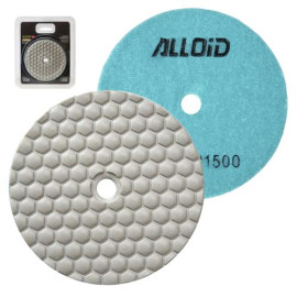 Alloid Pro. Круг алмазный шлифовальный на липучке HEXAGON 100 мм,  зерно 1500