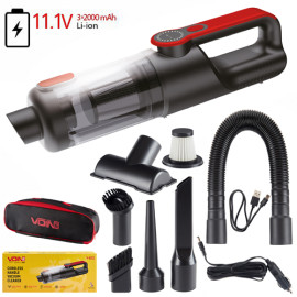 Пылесос "VOIN" V-82CL 120W/АКБ-3x2000mAh/2 режима/сухая и влажная чистка/сумка