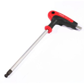 Ключ 6-гр. (HEX) с шарообразным наконечником 4 мм, L=68/183 мм (FORCE 76504G)