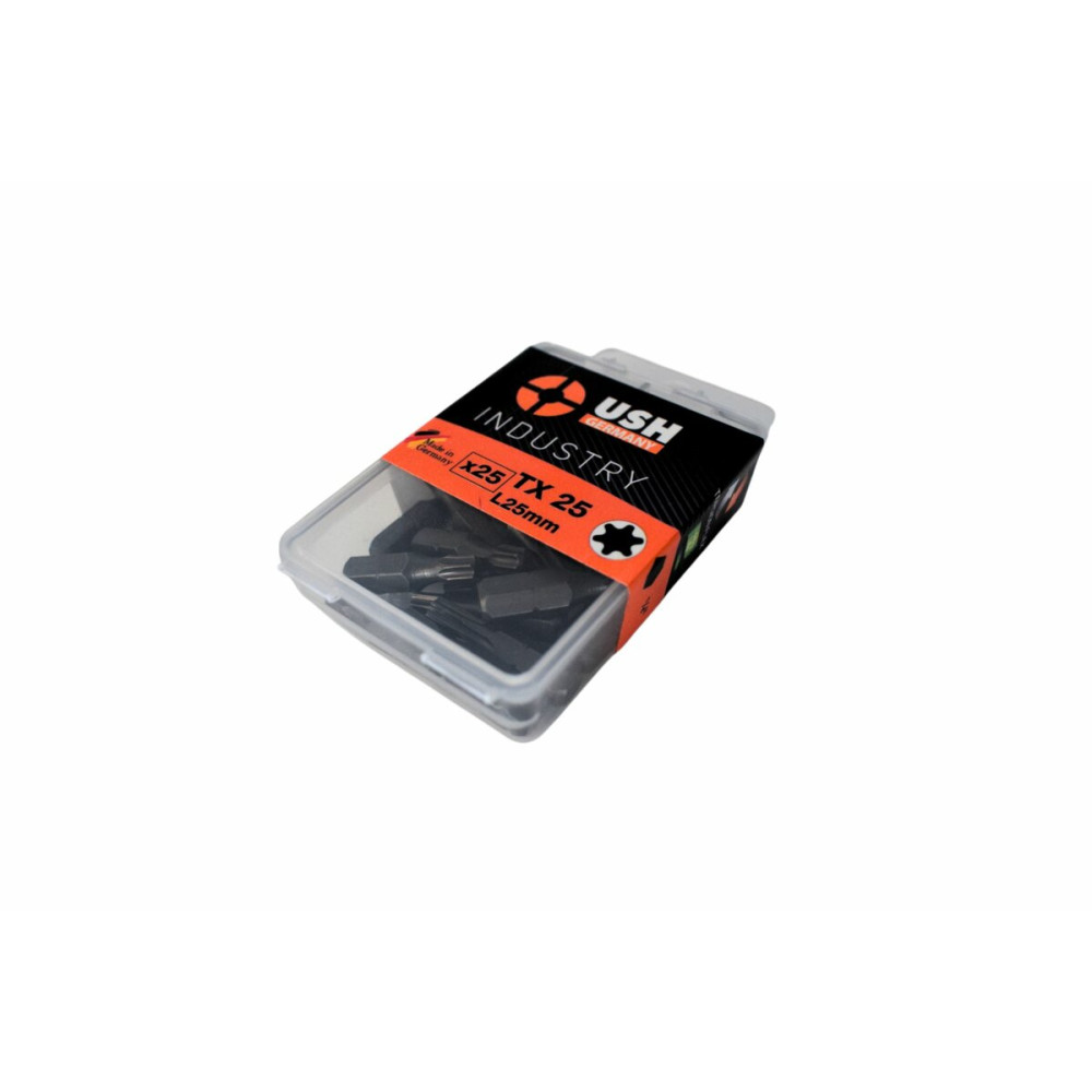 Насадка викруткова USH Industry : TORX T25 x 25 мм, Torsion Уп. 25 шт.
