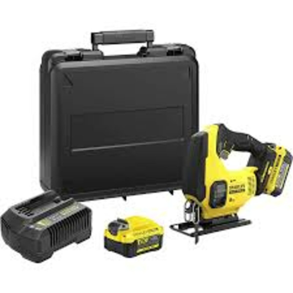 Лобзик акумуляторний FATMAX V20, маятник 19мм, 0-2500 об/хв, 2 акум 4А+кейс