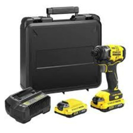 Гайковерт імпульсний FATMAX V20,190Нм , hex6.5мм, макс М12, 2акб 2Аг +кейс
