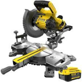 Торцовочна пила безщіткова FATMAX V20,диск 190 мм,висота різу 90мм,3600об/хв,протяжка 216мм,1Акум 4А
