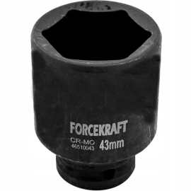 Головка торцева ударна глибока 3/4" 43 мм (6-гр.) FORCEKRAFT FK-46510043