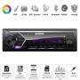 Автомагнитола Pulso-110111:RGB, USB, FM, RCA, LCD-дисплей, 4х50 Вт, управление по Bluetooth