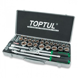 Комбинированный набор инструментов TOPTUL 1/2" (дюйм+метр.) 43ед. GCAD4303